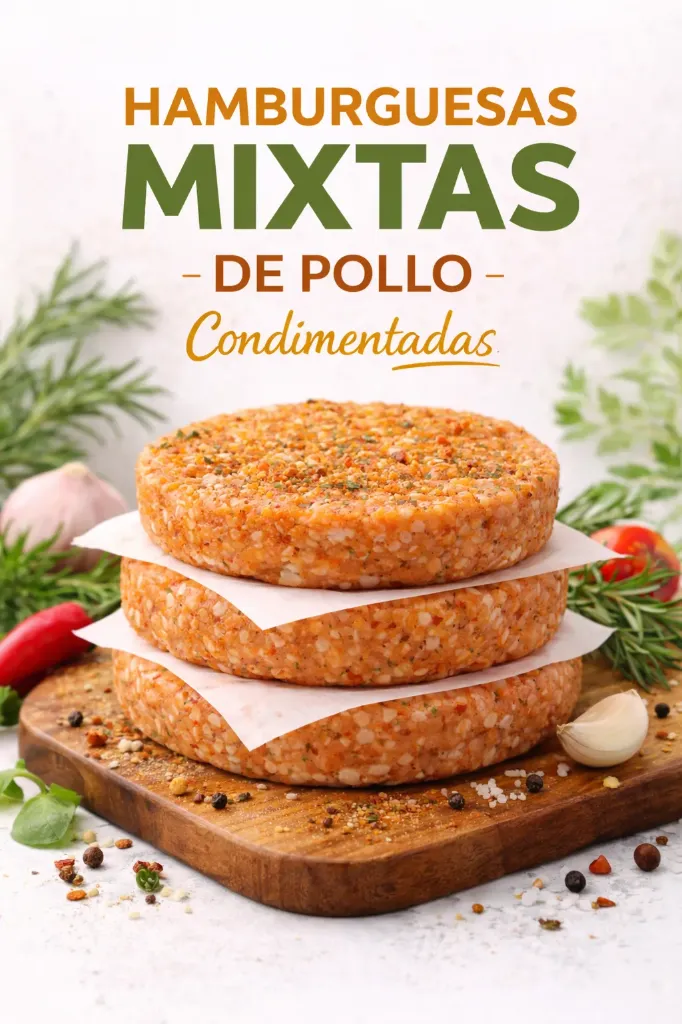 Hamburguesa Mixta Condimentada (3 Unidades)