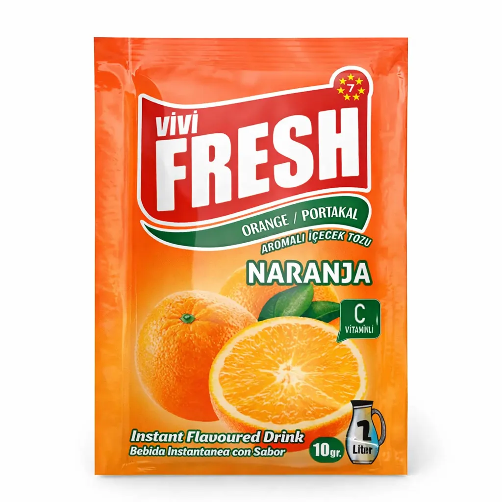 Refresco Instantáneo 10g. (Sabor Naranja)